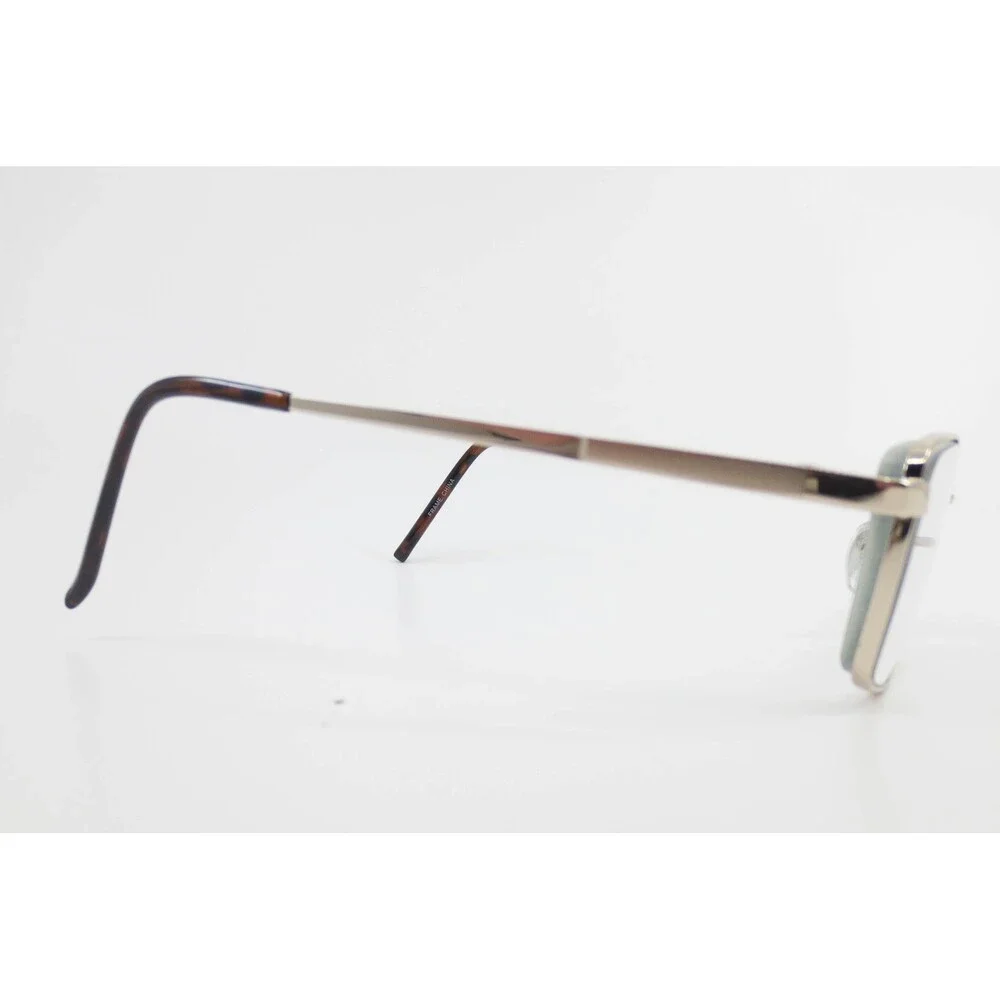 Robert Mitchel RM 20230 Gold Rectangular Metal Eyeglass Frames 56-18-145 Mens